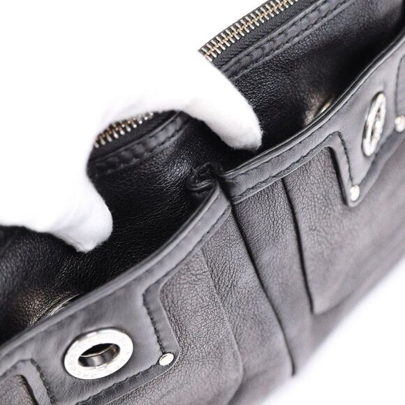 Marc by Marc Jacobs Buffalo Leather Percy Crossbody Bag Black - Picture 11 of 13